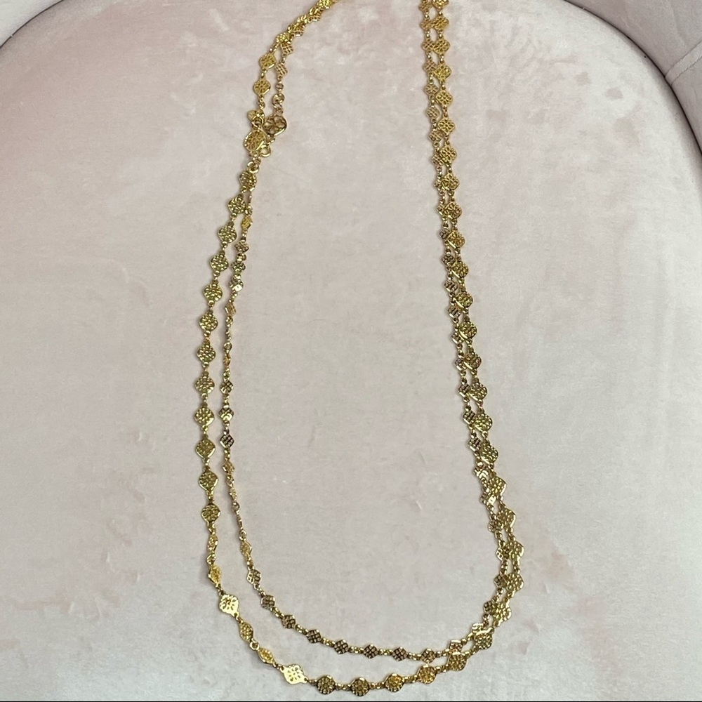 Stella & dot gold necklace